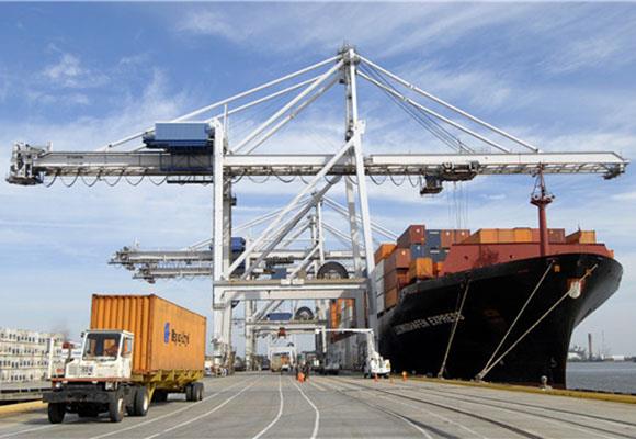 السفينة الى شور حاوية الحاويات